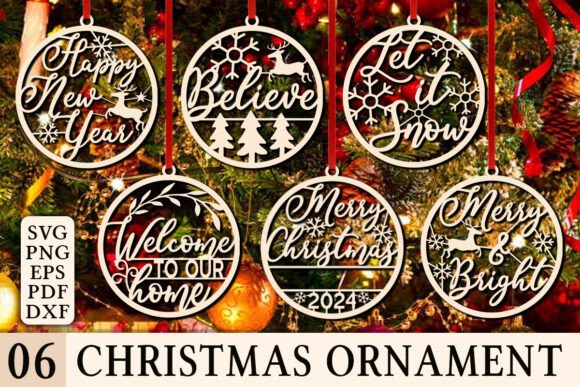 Download Christmas Ornaments Glowforge Laser Cut - Ornaments Collection