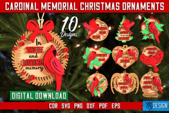 Download Cardinal Memorial Christmas Ornaments - Premium Resources
