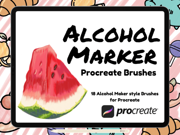 Download Alcohol Marker Style Procreate Brush Set - Style Collection
