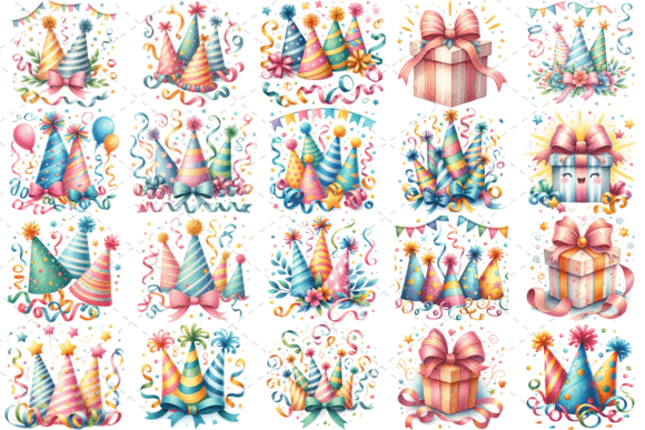 Download PartyJoy Watercolor Celebration Bundle - Premium Bundle